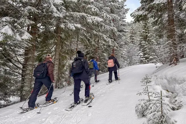 Sneeuwschoenen in Voss met Outdoor Noorwegen-1