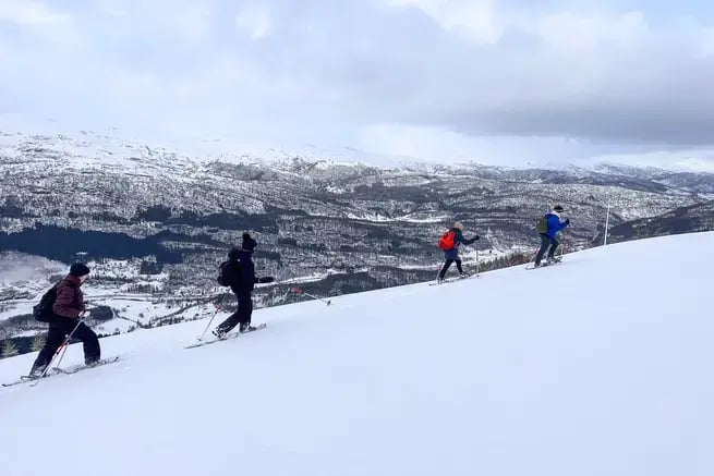 Sneeuwschoenen in Voss met Outdoor Noorwegen-14