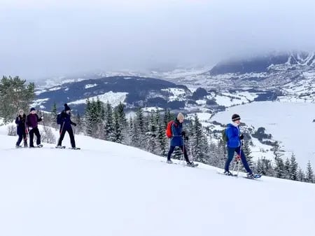 Sneeuwschoenen in Voss met Outdoor Noorwegen-6