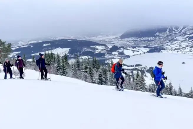 Sneeuwschoenen in Voss met Outdoor Noorwegen-7