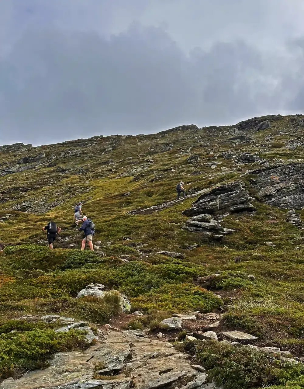 Mount oksen trail in norway