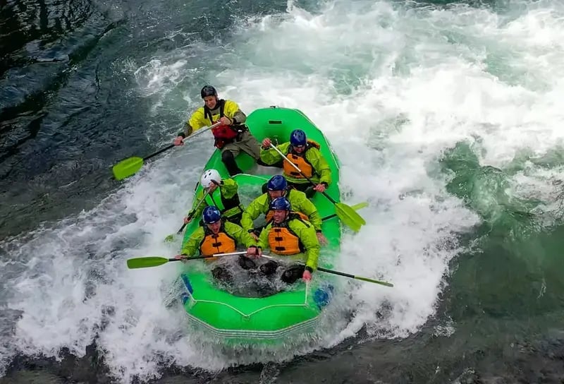 Whitewater rafting voss