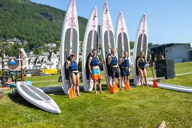 Stand up paddleboarding SUP
