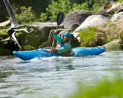 Anil paddling