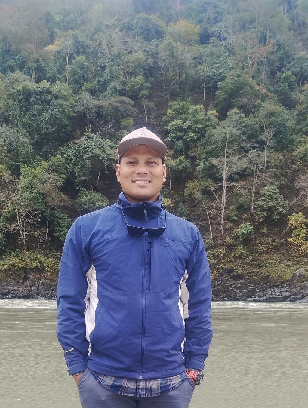 Anup Singh at River coast